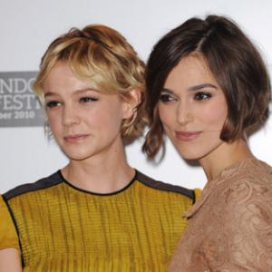 Keira Knightley and Carey Mulligan at event of Never Let Me Go 2010