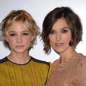 Keira Knightley and Carey Mulligan at event of Never Let Me Go (2010)