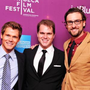 Producers Michael Nardelli, Tim Nardelli, and Brent Stiefel at the Tribeca Premiere of their film THE GIANT MECHANICAL MAN.