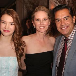 Ali Skovbye, Carlos Gomez and Anne Heche at the Red Carpet Premiere of One Christmas Eve.