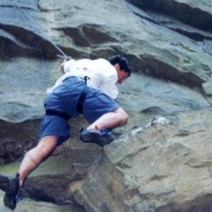 McConnells Mills, PA ,rock climbing; Bill Ehrin