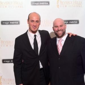 Josh Latzer with Dylan Kenin at the Beverly Hills Film Festival.