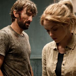 Still of Sharlto Copley and Erin Richards in Open Grave 2013