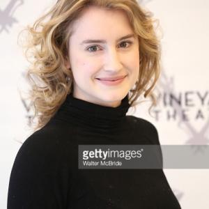 Catherine Combs at press meet and greet for Gloria at the Vineyard Theatre