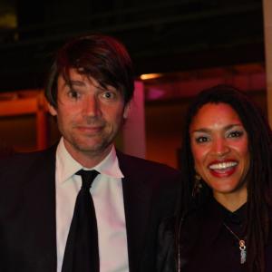 Kerri McLean photographed with Alex James at The GQ Man of the Year Awards