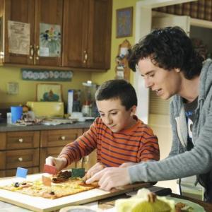 Still of Charlie McDermott and Atticus Shaffer in The Middle 2009