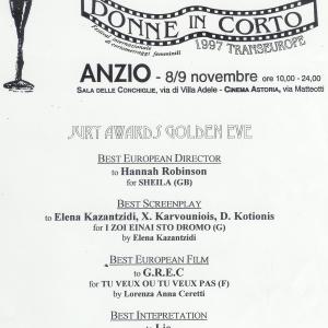 Donne in Corto festival prizes
