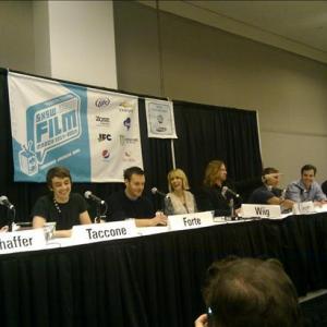 Val Kilmer, Ryan Phillippe, Will Forte, Kristen Wiig, Jorma Taccone, Akiva Schaffer and John Solomon at event of MacGruber (2010)