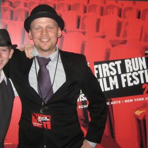 Logan Riley Bruner at The First Run Film Festival in NYC with Game Night Director David T Ketterer