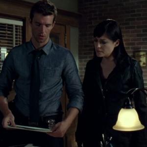 Still of Kate Kelton and Lucas Bryant in Haven 2010
