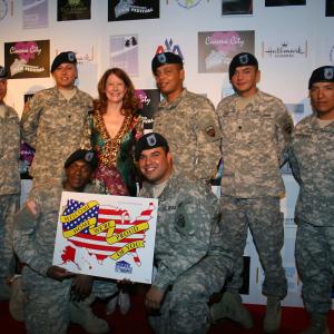 Mary Ann with Troops at CCIFF