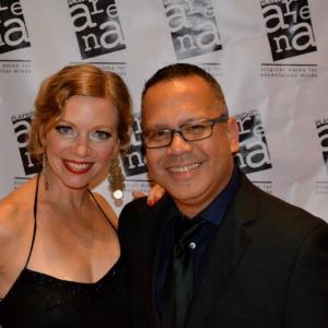 Rachel Sorsa and Jon Lawrence Rivera at HOT NIGHT IN THE CITY benefit concert