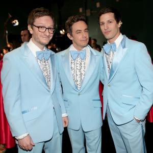 Jorma Taccone Andy Samberg and Akiva Schaffer at event of The Oscars 2015