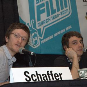 Jorma Taccone and Akiva Schaffer at event of MacGruber (2010)