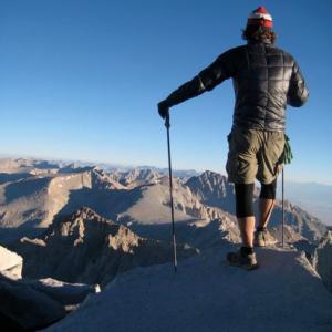 On top of Mt Whitney after completing a solo thru hike of the John Muir Trail 2011