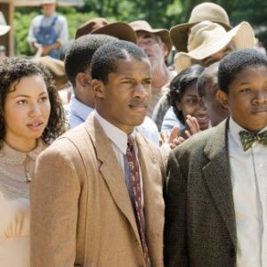 Still of Jurnee SmollettBell Denzel Whitaker and Nate Parker in The Great Debaters 2007