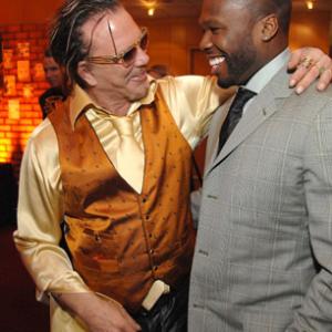 Mickey Rourke and 50 Cent at event of The Wrestler 2008