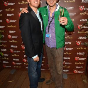 With Director  Writer Stu Escobedo Altman at a Variety Party in Cannes 2014