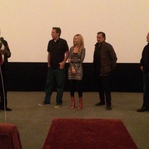 Charlie Walker, Pat Gilles, Nadia Gillespie and Steven Wiig during a Q&A for 