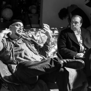 Christopher Coppola and Steven Wiig on the set of 