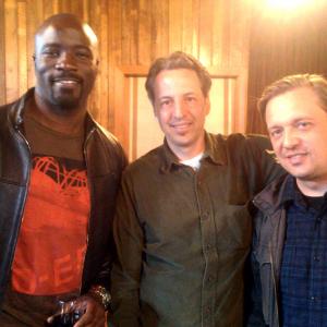 Mike Colter, Patrick Gilles and Steven Wiig at the Bay Area Premiere of 
