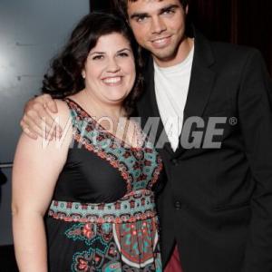 Rakefet Abergel and Reid Ewing on the red carpet at Drawing Hope International Gala in Beverly Hills, CA.
