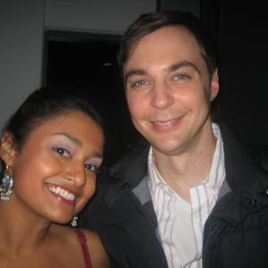 With Jim Parsons at The Big Bang Theory Season 5 Cast Party.
