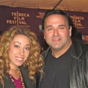 AwardWinning WriterDirectorProducer Sam Borowski R at the 2012 Tribeca Film Festival with talented actress Samantha Tuffarelli
