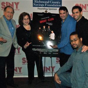 Producer Samuel M Sherman actress Mary Dimino Director Sam Borowski actors Michael Maugeri and Bryan Williams all arrive for the East Coast Premiere of NIGHT CLUB at the 2011 SINY Film Festival