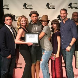 Best short film winner for Axiom at the California Womens Film Festival