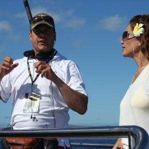Scott Directing Actress Cindy Lemos on IGTV while at Sea
