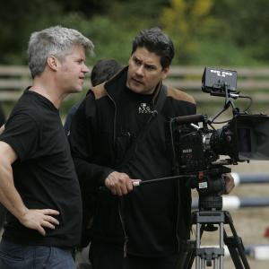 Director Scott A. Capestany (R) with Cinematographer Ryan Purcell (L) on the set of 