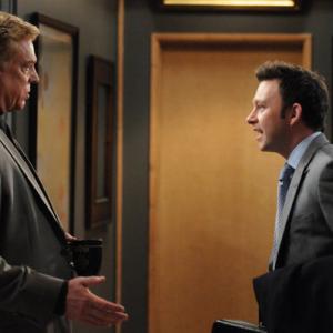 Still of Christopher McDonald and Nate Corddry in Harry's Law (2011)