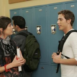 Still of Dustin Milligan and Jessica Stroup in 90210 (2008)