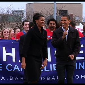 Still of Barack Obama and Michelle Obama in By the People: The Election of Barack Obama (2009)
