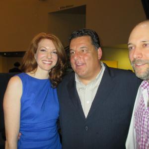 Andrea Frankle with Steve Schirripa and Carlo Mestroni/ Nicky Deuce premiere party