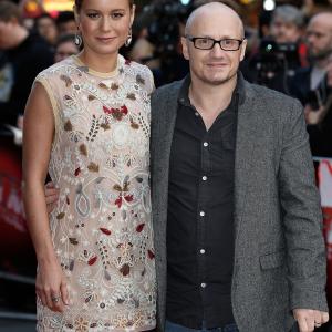 Brie Larson and Lenny Abrahamson at event of Room 2015