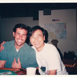 Randall Oliver and Gette Wantanabe While on the set of DOWN HOME shooting episode 