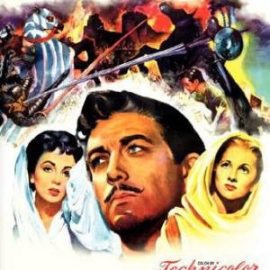 Joan Fontaine Elizabeth Taylor and Robert Taylor in Ivanhoe 1952