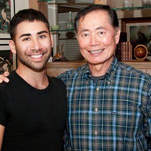 Matt Palazzolo  George Takei on the set of Be Counted 2010