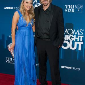 Premiere Of TriStar Pictures Moms Night Out with husband David AR White
