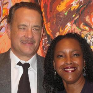 Tom Hanks  April Yvette Thompson after her performance in the OffBroadway hit The Exonerated