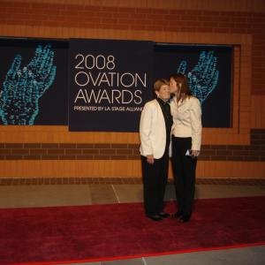 Kathleen Mary Carthy with her mother Maureen Caruso. Kathleen received a 2008 Ovation Award Nomination for Best Featured Actress in 'The Wreck of the Unfathomable' at Theatre of Note in Hollywood.