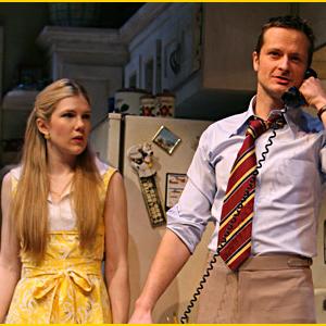 Lily Rabe as Babe and Chandler Williams as Barnette in the 2008 Roundabout production of Crimes of the Heart