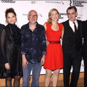 Alessandro Nivola, Mary Elizabeth Mastrantonio, Lindsay Posner, Charlotte Parry, Roger Rees and Chandler Williams, Broadway Opening of The Winslow Boy.