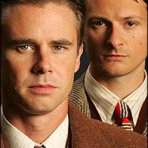 Sam Trammell and Chandler Williams, publicity shot for ROPE, based on Leopold and Loeb.