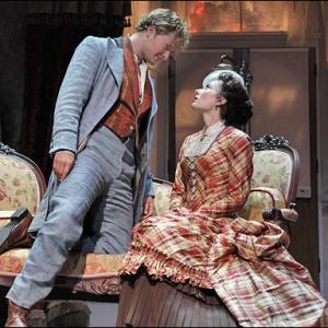 Chandler Williams and Laura Benanti in the 2009 Broadway production of the vibrator play.