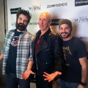 Joe Lynch, Dee Snider, and Adam Green at the Los Angeles premiere of Digging Up The Marrow.