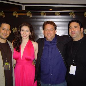 Actor Eric Rosenberg (left), Actress Robin Anne Phipps, Director Matthew Crick and Producer Sam Borowski (far right) at the 