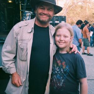 with Mickey Dolenz on set of Rob Zombies HALLOWEEN 07